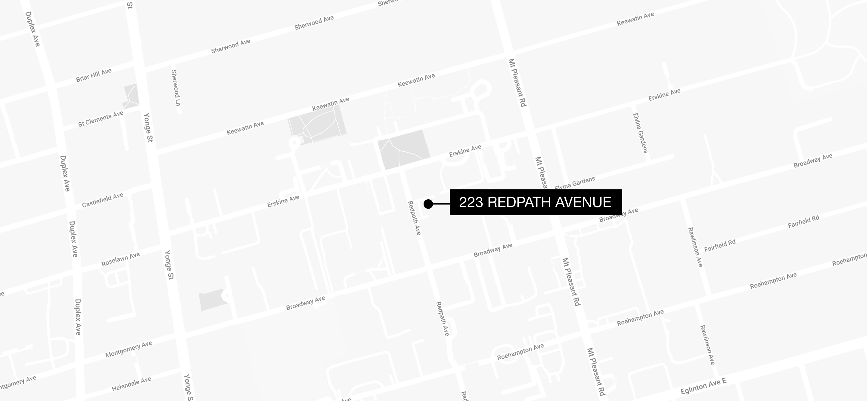 Map | 223 Redpath Avenue